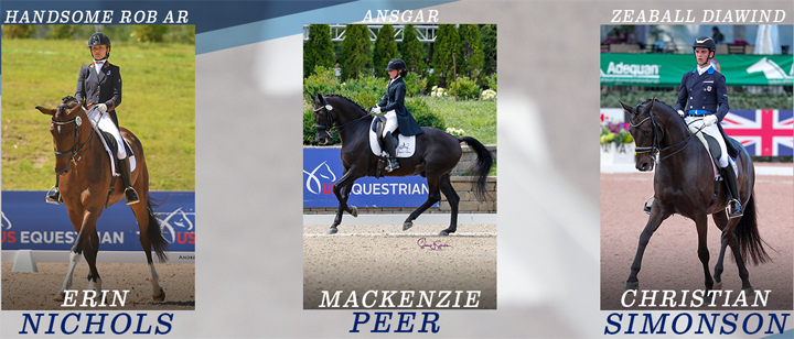 Dressage Riders & Horses Announced for USA Young Rider European Tour & Compiègne Nations Cup